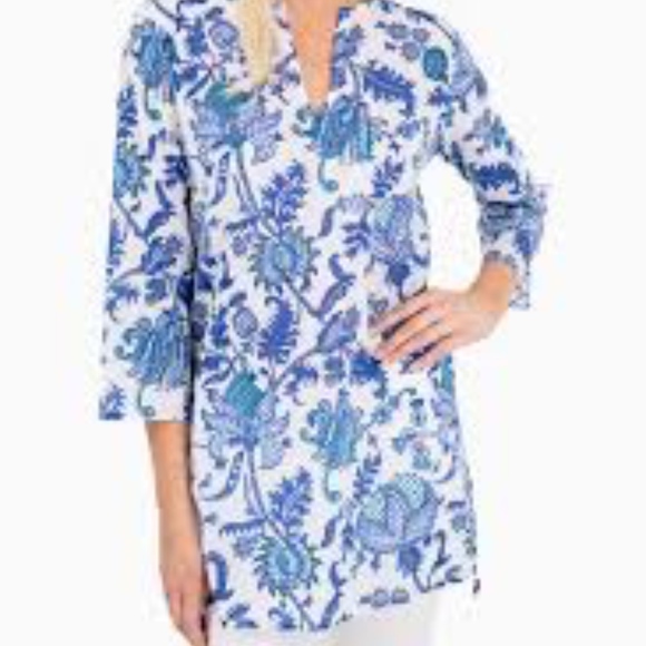 Roberta Roller Rabbit Amanda Kurta Tunic XS - Picture 6 of 6